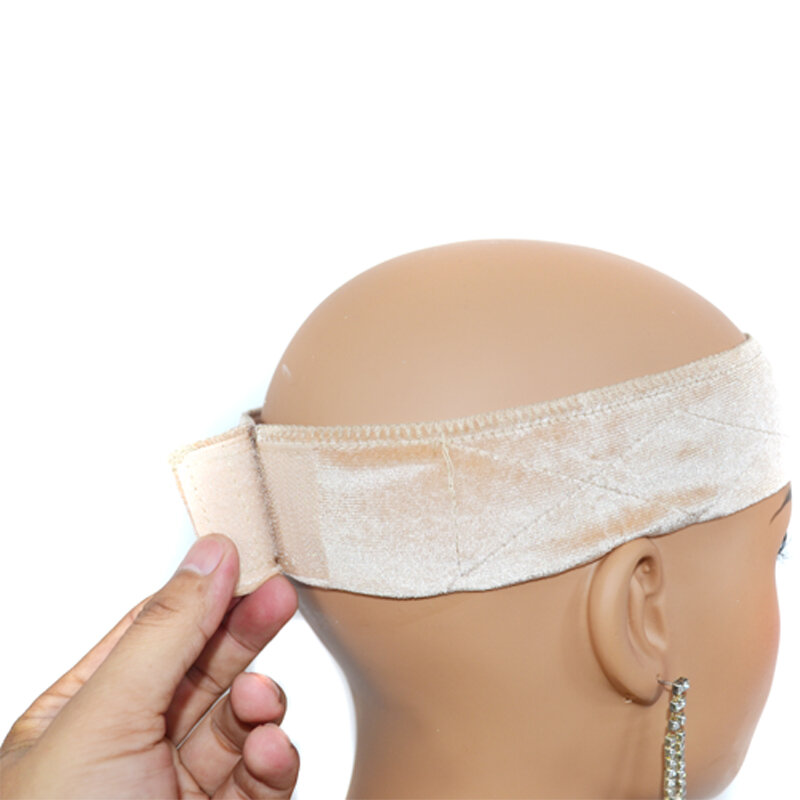 Baru 2 Model dan 6 Warna Beludru Kenyamanan Wig Band Fashion Adjustable Velcro Pengikat Pegangan Ikat Kepala untuk Untuk Anti-Slip Wig