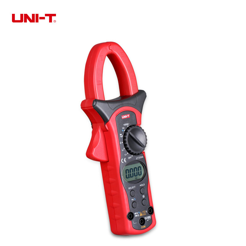 UNI-T UT205A Профессиональный 1000A AC Цифровой мультиметр тестер частоты 40 мм челюсти