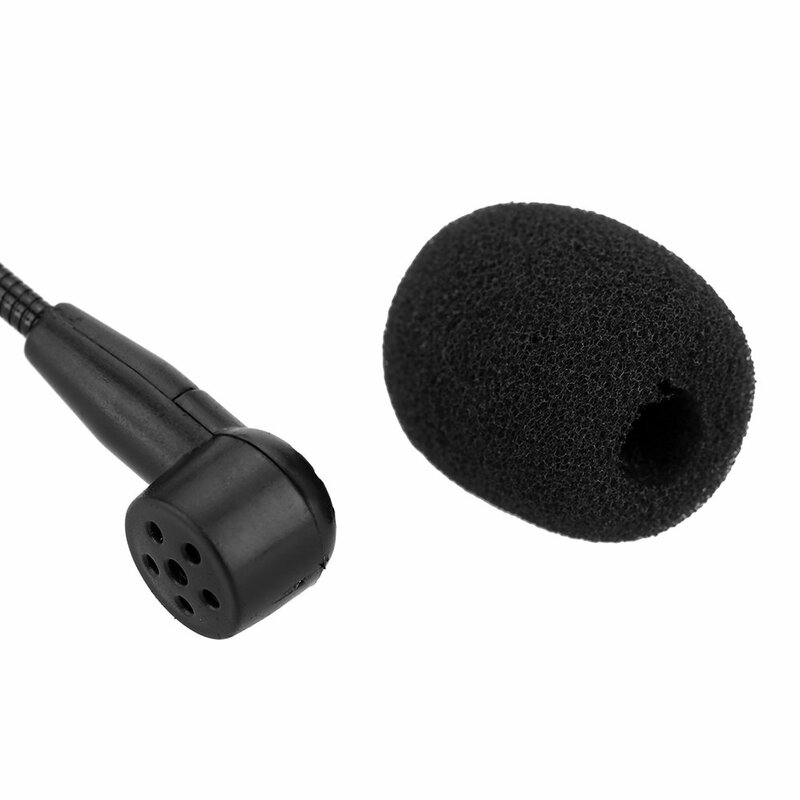 Uni-Direzionale Testa-montato Headworn Auricolare Ear-hook Microfono Microfono Flessibile Wired Boom per Amplificatore di Voce Amplificatore altoparlante