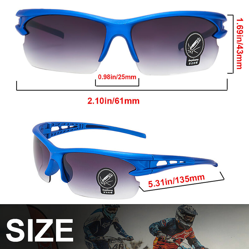 Eliteson จักรยานรถจักรยานยนต์แว่นตาสำหรับแว่นตากีฬา UV 400 Outdoor อุปกรณ์แว่นตากันแดดขี่จักรยาน Motoross แว่...