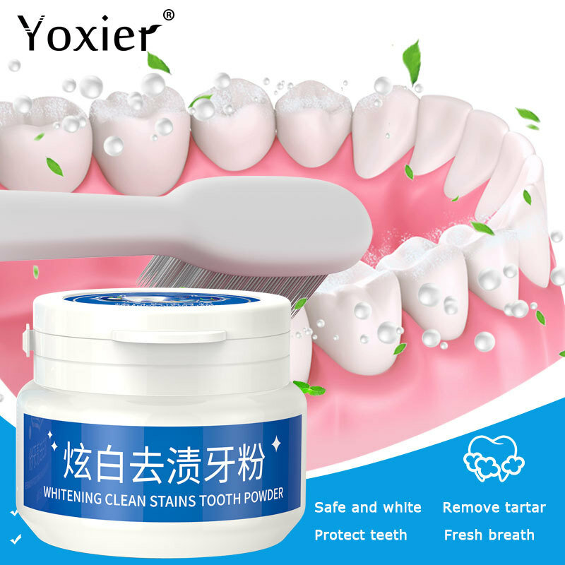 Teeth Whitening Powder White Yellow Teeth Remove Stains Brighten Tooth Oral Hygiene Care Teeth Cleaning Natural Pearl Toothpaste