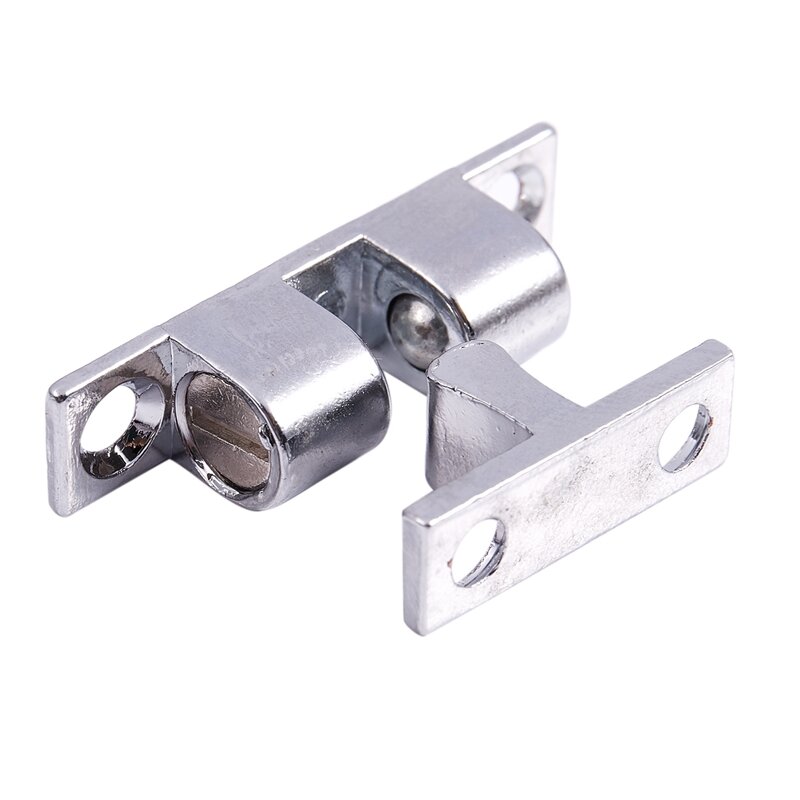 Double Ball Catch 40 mm Cabinet Doors Latch Silver Tone