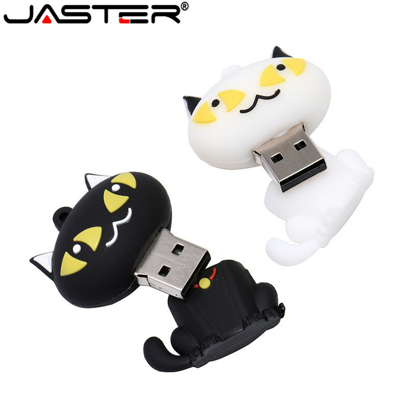 JASTER USBแฟลชไดรฟ์แมวรุ่นไดรฟ์ปากกาน่ารักแมวแฟลช4Gb 8Gb 16Gb 32Gb 64GB Pendrive USB Stickความจุเต็ม