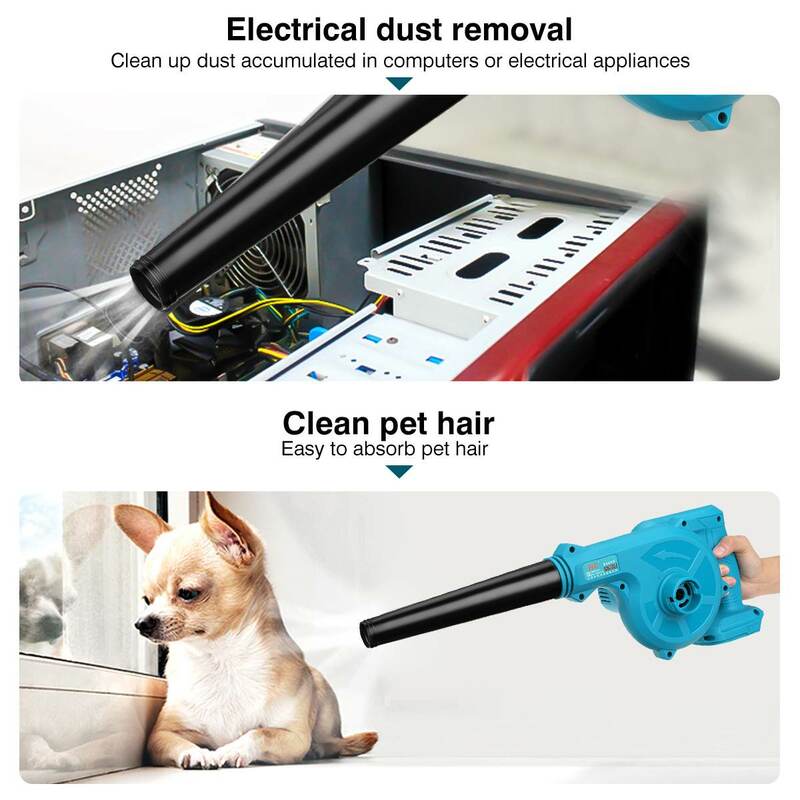 680W Cordless Electric Air Blower Vacuum Cleannig Blower Leaf Computer Dust Collector Power Tool For Makita 18V Li-ion Battery