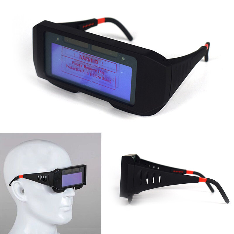 Máscara de seguridad automática, gafas solares, lentes de espesor, casco fotoeléctrico de soldadura para Trabajos de soldadura de construcción, 2020