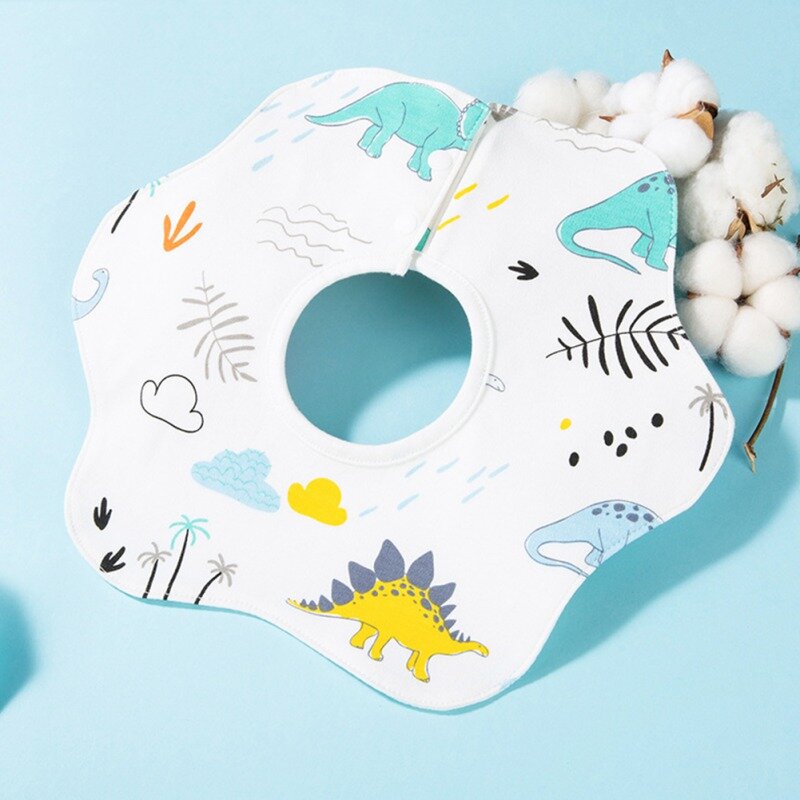 Neue Baby Mund Baumwolle Wasserdicht Neugeborenen Umwelt Gedruckt Lätzchen 360 Grad Kann Gedreht Werden, Um Die Neue Baby Mund Handtuch 2021