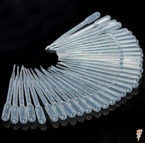 Pipetas transparentes de plástico desechables, gotero de transferencia, graduadas, para Molde de resina de silicona, 10 piezas, 3ML