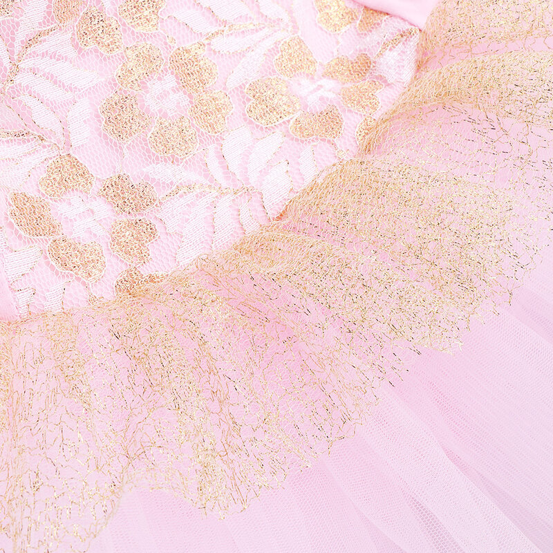 Baohulu Kapas Tutu Balet Gaun Kostum Tari Ballerina-Balet Profesional Gadis Pesta Ulang Tahun