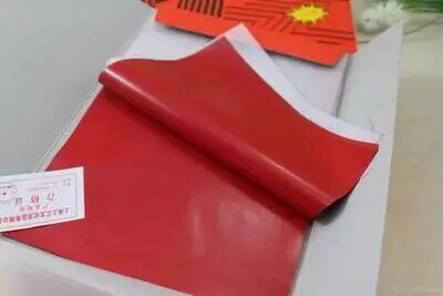 100 Buah/Pak 48K Kertas Karbon Merah Kualitas Tinggi Dua Sisi 18,5X8,5 Cm