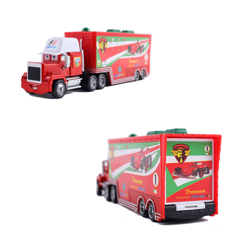 Disney Pixar Cars 3 Francesco Bernoulli Mack Uncle Truck Metal Diecast vehículos de juguete juguetes para niños regalo de cumpleaños