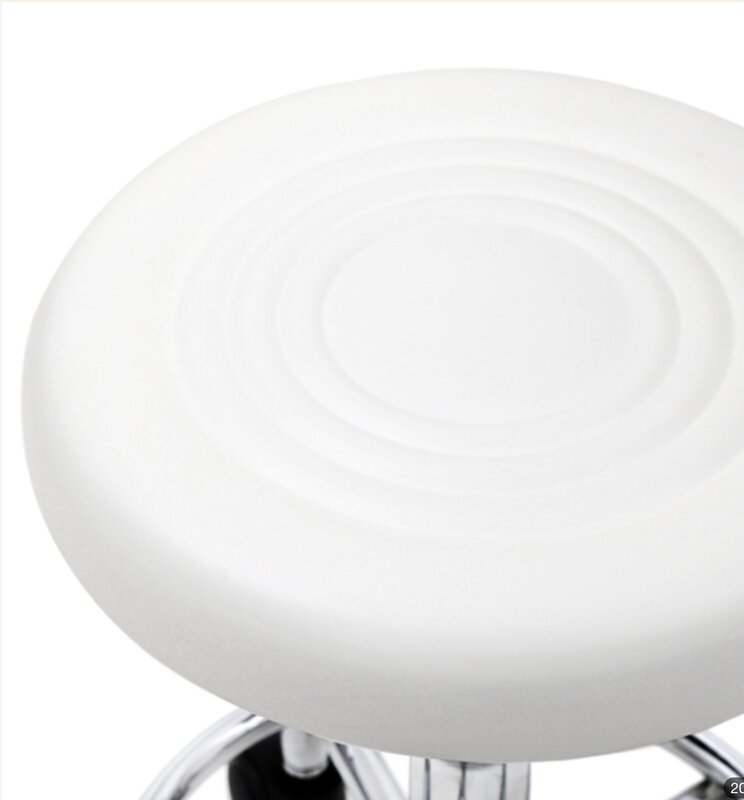 【USA READY stock】круглая форма регулируемый салон стул с задней и линии белый