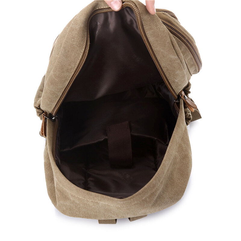 Повседневный холщовый рюкзак в стиле ретро для мужчин и женщин, вместительный дорожный ранец унисекс, модная школьная сумка для компьютеро...
