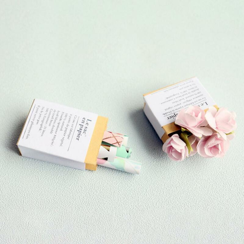 Tas Pembungkus Bunga Rumah Boneka Ringan Halus Tas Bunga Kertas Mini Unik untuk Anak-anak