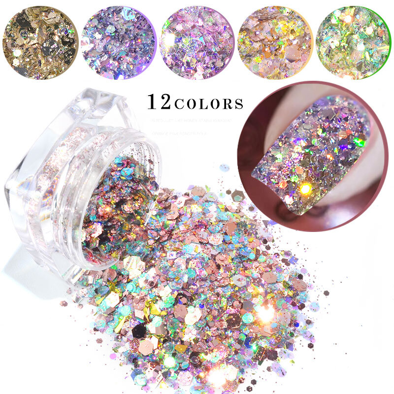 Sparkly Glitter Sequins Mixed For Eye Makeup Face Body Nail Art Decoration Super Shiny Makeup Decorations