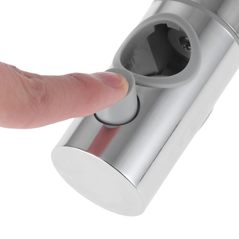 Lohner Bathroom Accessories Universal ABS Plastic Shower Slide Rail Bar Holder Adjustable Clamp Holder Bracket Replaceme
