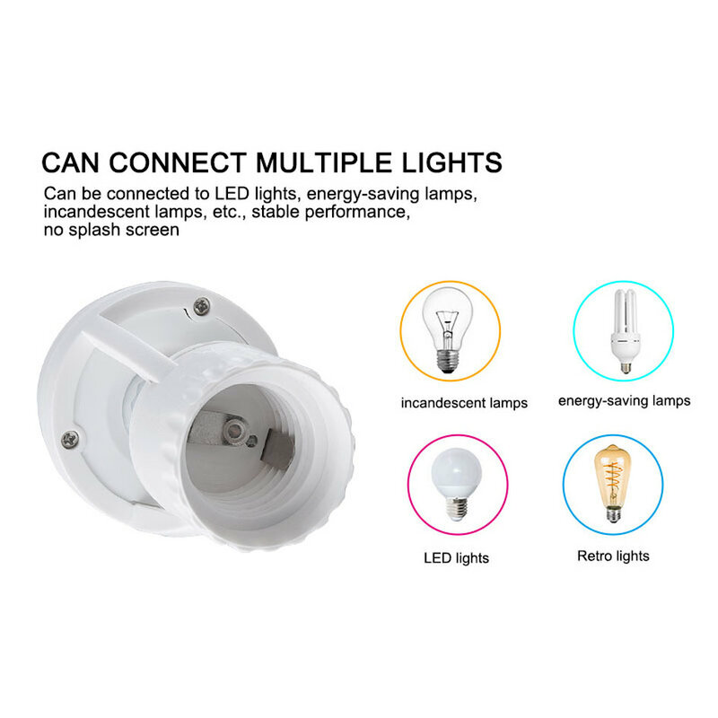 Buchse E27 Konverter Mit PIR Motion Sensor Smart Home Hohe Empfindlichkeit Smart Switch E27 Lampe Halter Basis Für Led Lampe