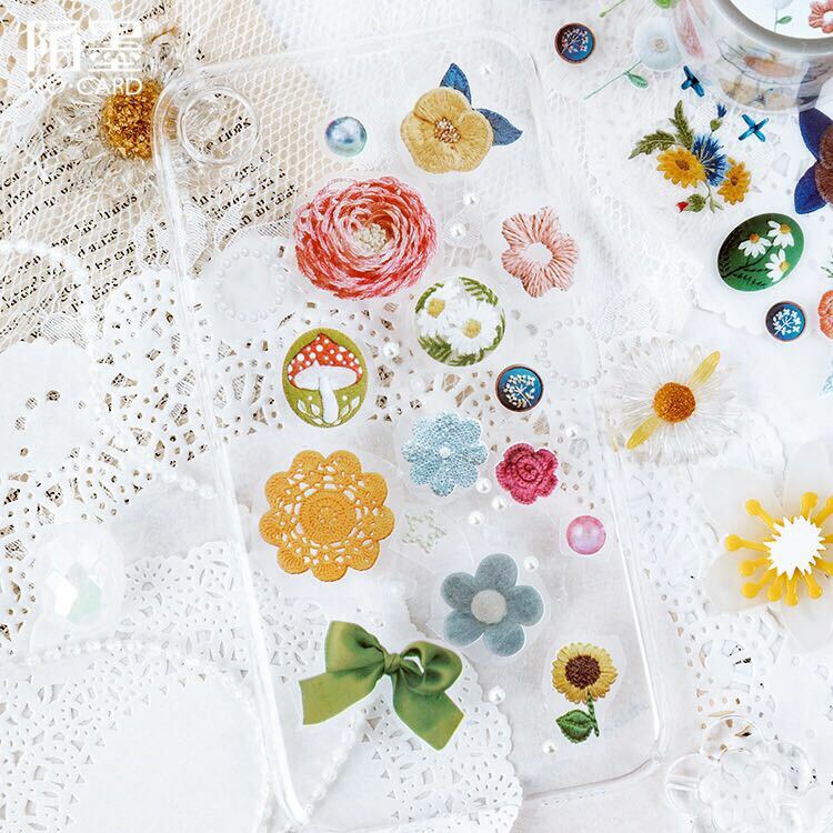 Transparent Forest Fairy Story Pet Washi Tape Diy Decorative Scrapbooking Sticker Planner Masking Adhesive Tape Label 50mm Wide