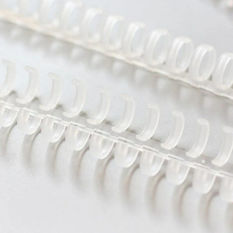 5 szt. 30 otworów luźnych liści plastikowy pierścień wiążący wiosna spiralne pierścienie materiały biurowe nowy