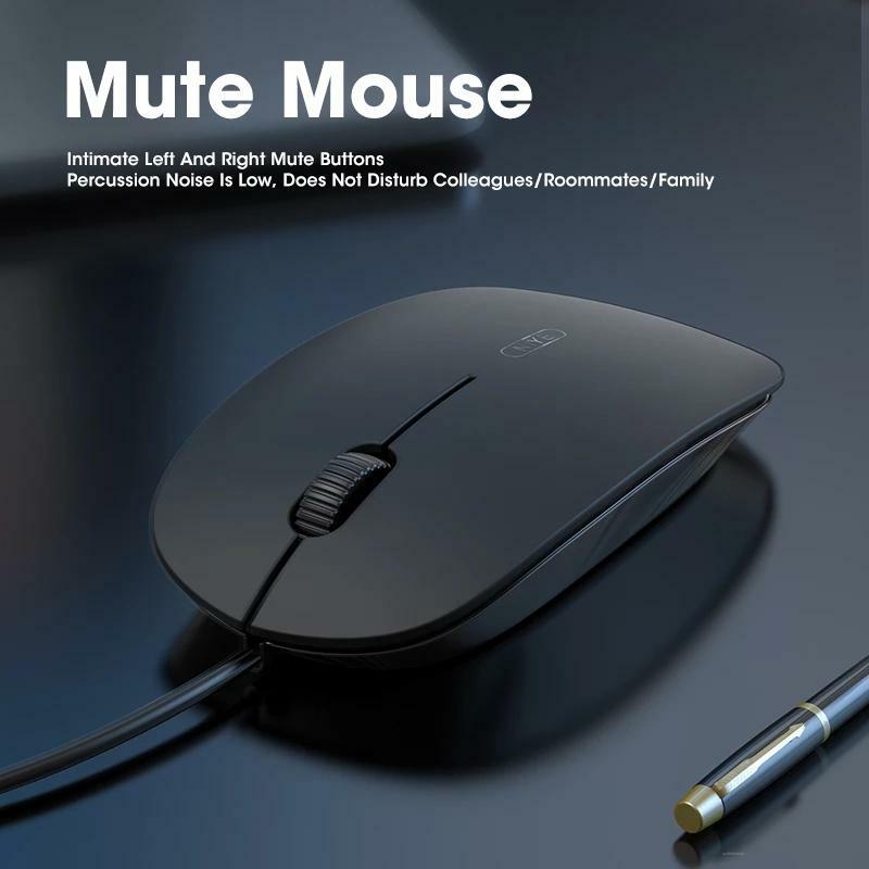 Ratón con cable para ordenador de escritorio, Mouse con cable para juegos en casa, oficina y negocios