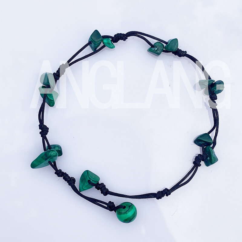 Natural pedra de cristal artesanal ametista cascalho trançado pulseiras para mulheres boho festa praia acessórios moda jóias