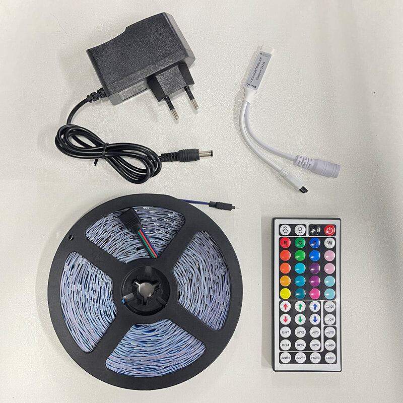 Tira de Luces LED RGB 5050 Para decoración de TV, 16,4-65,6 pies, WIFI, compatible con Tuya, Alexa y Google Control