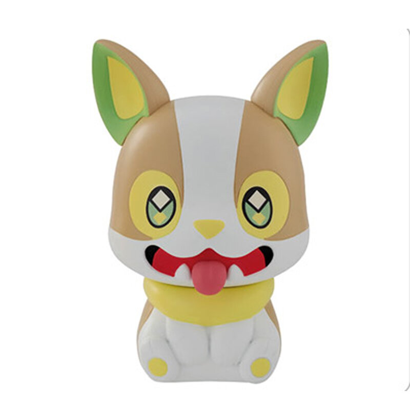 Japão bandai cashapon bolso monstro cabeça grande montado fiugre yamper pokemon cápsula brinquedos pikachu sobble polteageist gashapon