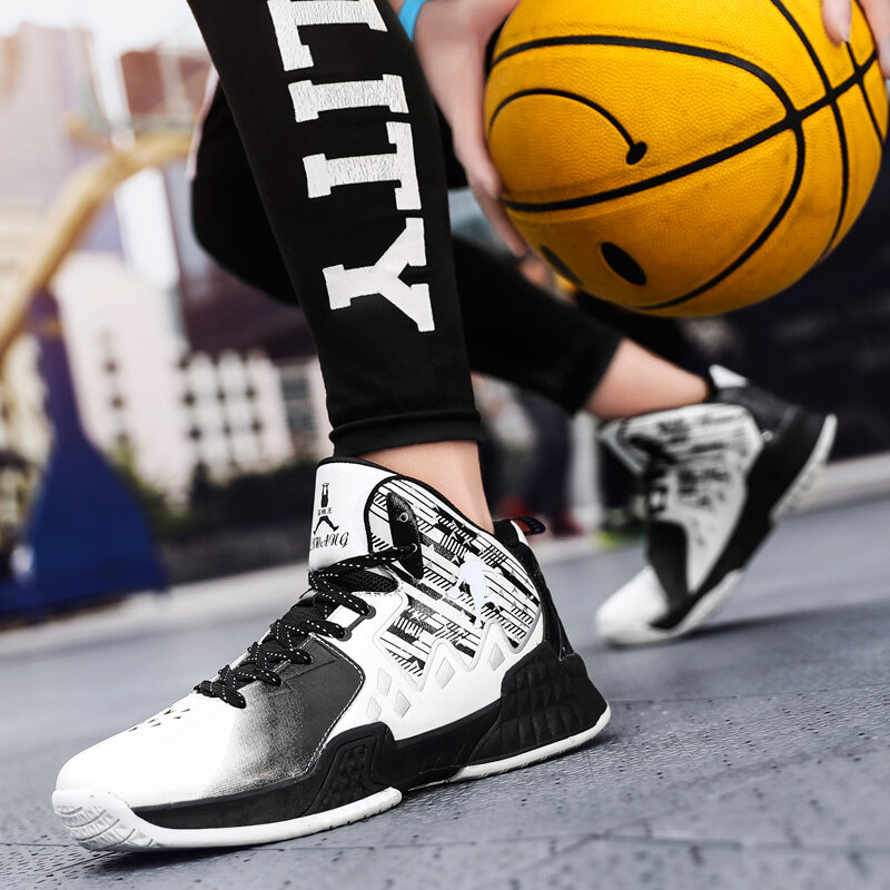 Tênis de alta qualidade tênis de basquete masculino amortecimento unisex tênis de basquete hombre esportes ao ar livre sapatos de basquete 2020