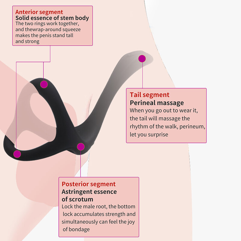 EXVOID-anillo de bloqueo para pene para hombres, anillo de eyaculación, estimulador del clítoris, Juguetes sexuales suaves para erección, producto para adultos