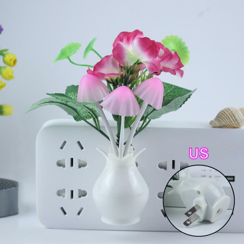 Sensor Sensitive LED Night Light Romantic Colorful Pomegranate Potted Lamp Home Children's Bedroom Wall Decoration Glow Supplies