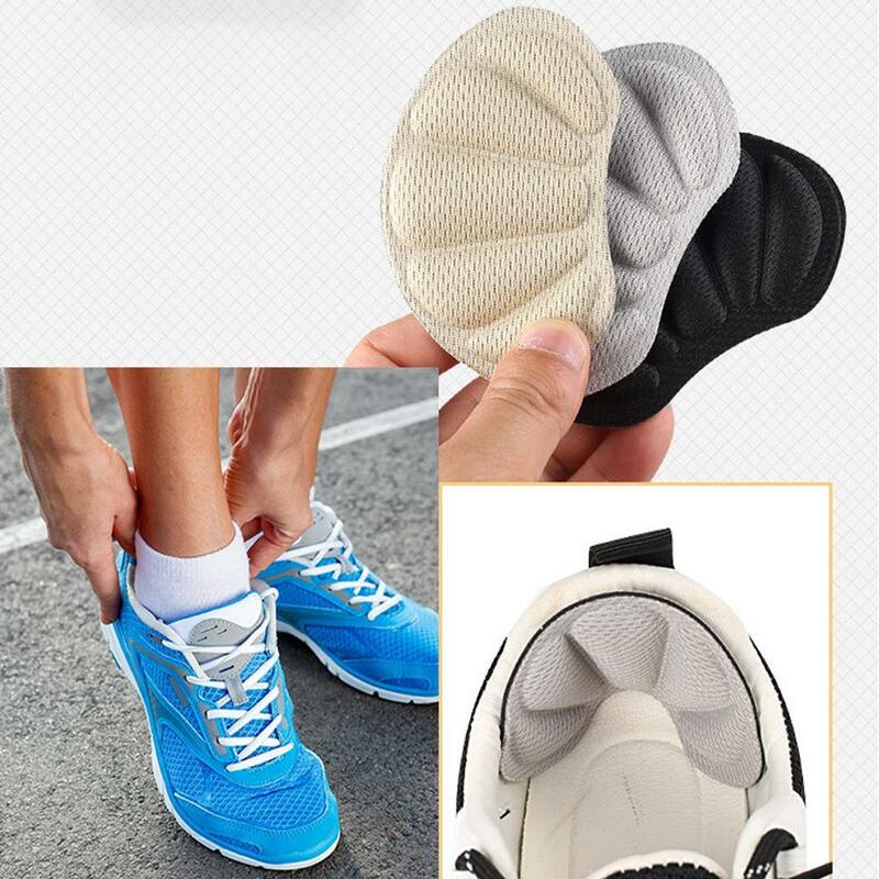 1 par crash palmilha remendo sapatos de volta adesivo anti-usar pés almofadas almofada anti-cair esporte tênis calcanhar protetor