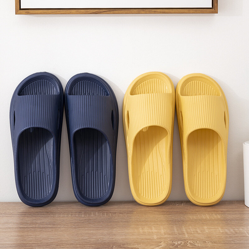 Unisex รองเท้าแตะในร่มฤดูร้อนลื่นรองเท้าแตะคู่ครอบครัวผู้หญิงและผู้ชายโรงแรมห้องน้ำ Sandal