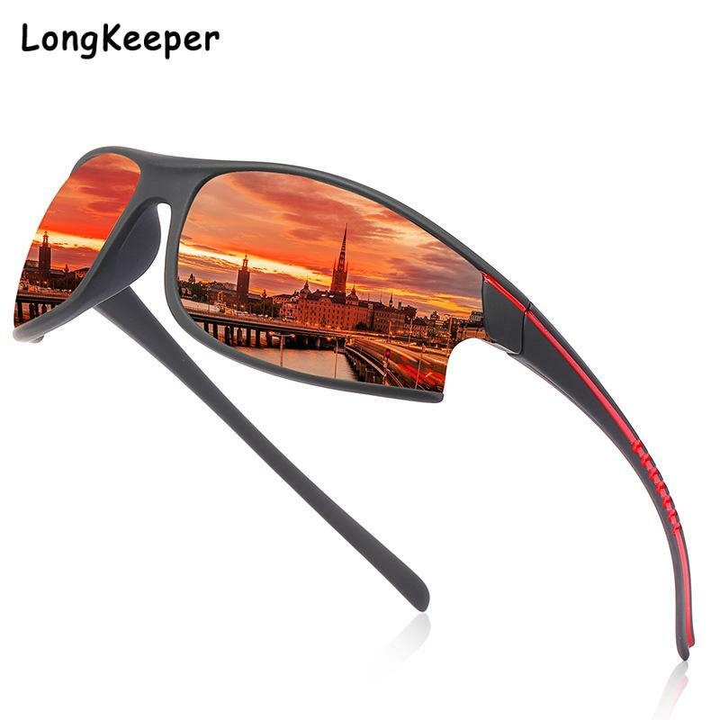Marca de design polarizado óculos de sol homem mulher motorista tons uv400 masculino vintage óculos de sol espelho quadrado pesca óculos sol