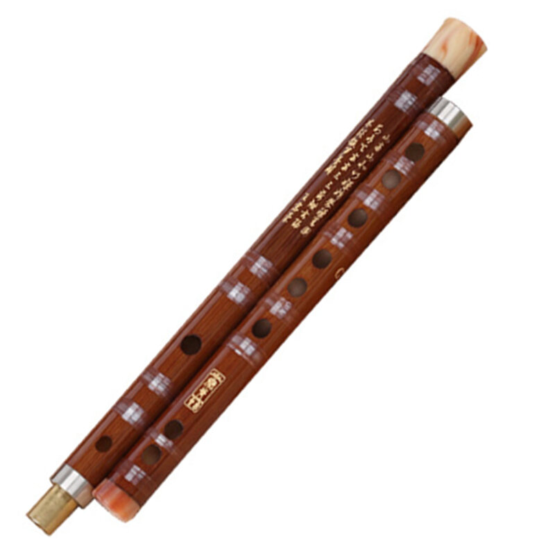 Flauta de bambú de alta calidad, instrumentos musicales profesionales de viento de madera C, D, E, F, G, clave china, guitarra Transversal Dizi, 5 colores