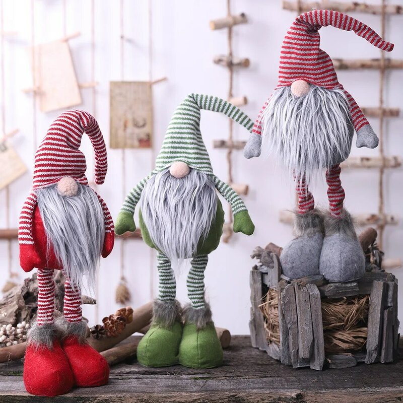 Gnomi decorazioni per bambole di babbo natale per la casa buon natale elfo bambole ornamenti decorazione del giardino di natale Navidad capodanno 2021
