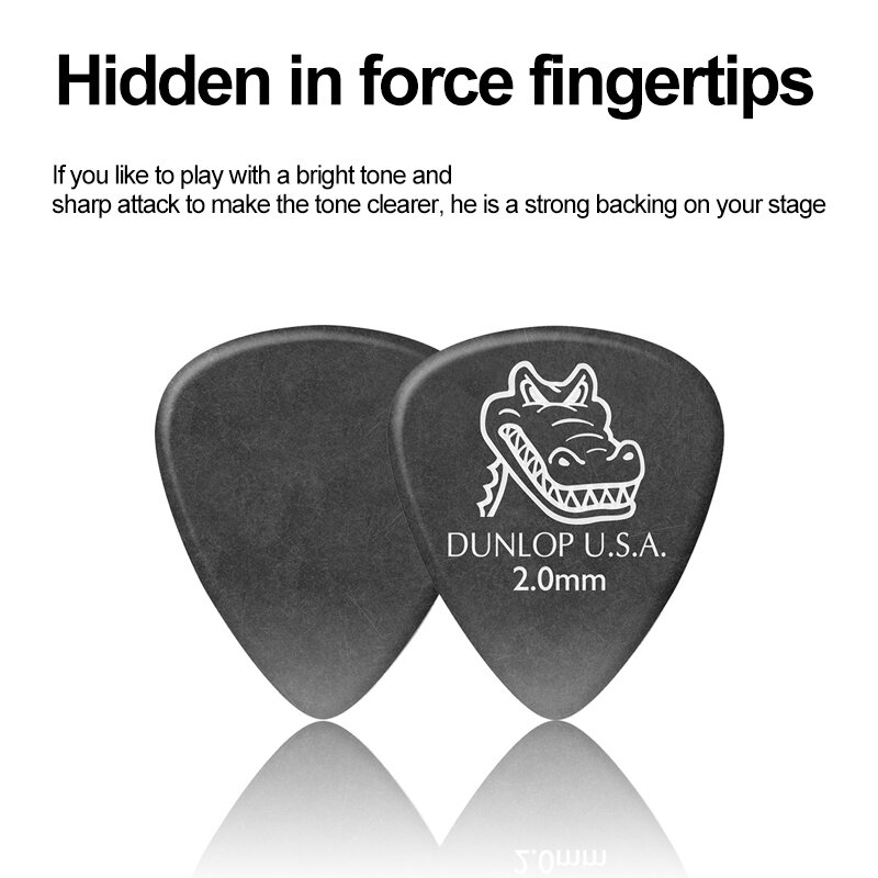 Dunlop 417 immagini di coccodrillo chitarra elettrica Pick accessori per basso chitarra triangolo chitarra Pick 0.58/0.71/0.96/1.14/1.5/2.0mm