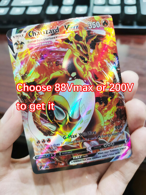 Cartas de Pokémon en Español GX VMAX, entrenador de energía holográfica, juego de cartas, Español, 30-300