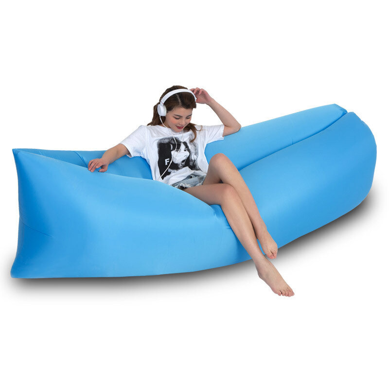 Camping Inflatable Sofa Sleeping Bag Lazy Sofa Ultra Light Air Bed Inflatable Sofa Recliner Beach Camping Equipment