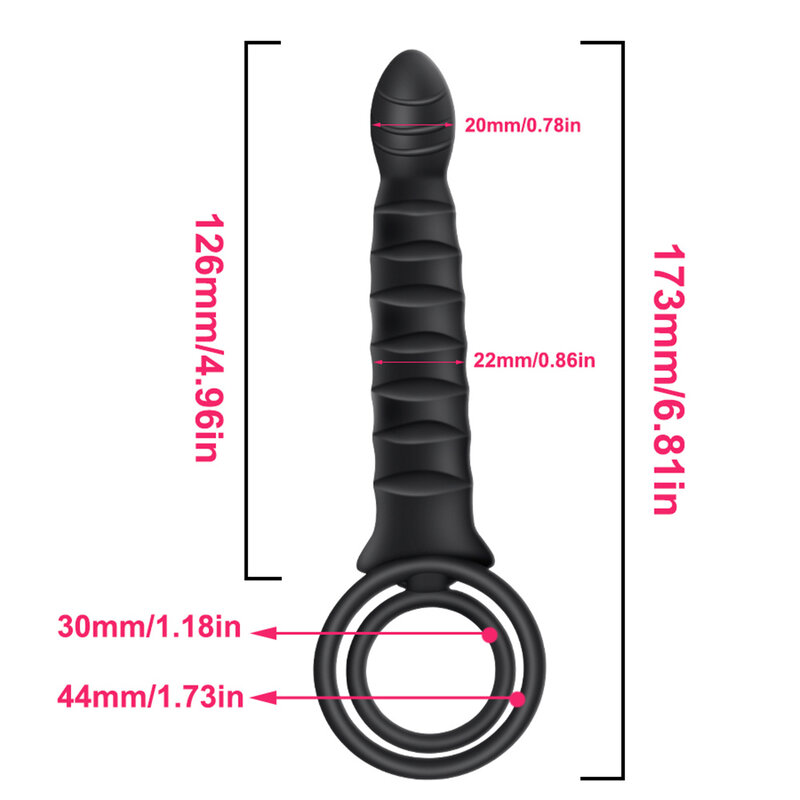 Dubbele Penetratie Anaal Plug Dildo Butt Plug Vibrator Voor Mannen Riem Op Penis Vagina Pluggen Adult Sex Toys Voor Koppels