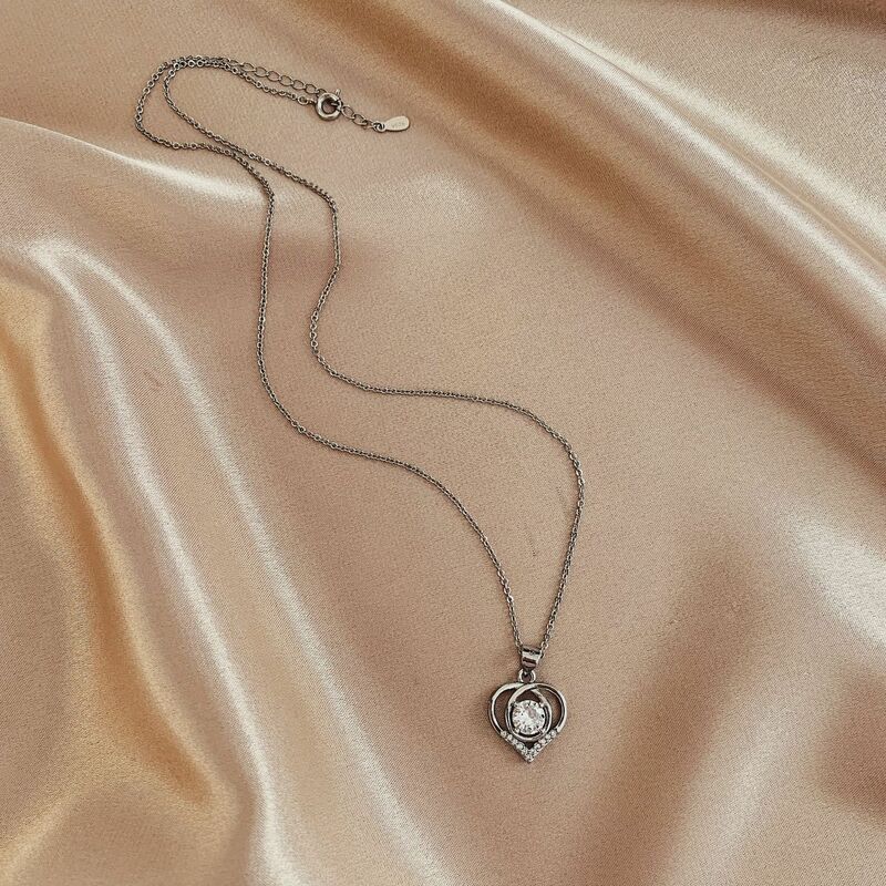 Sodrov coração colar de prata esterlina jóias pingente colar para mulher