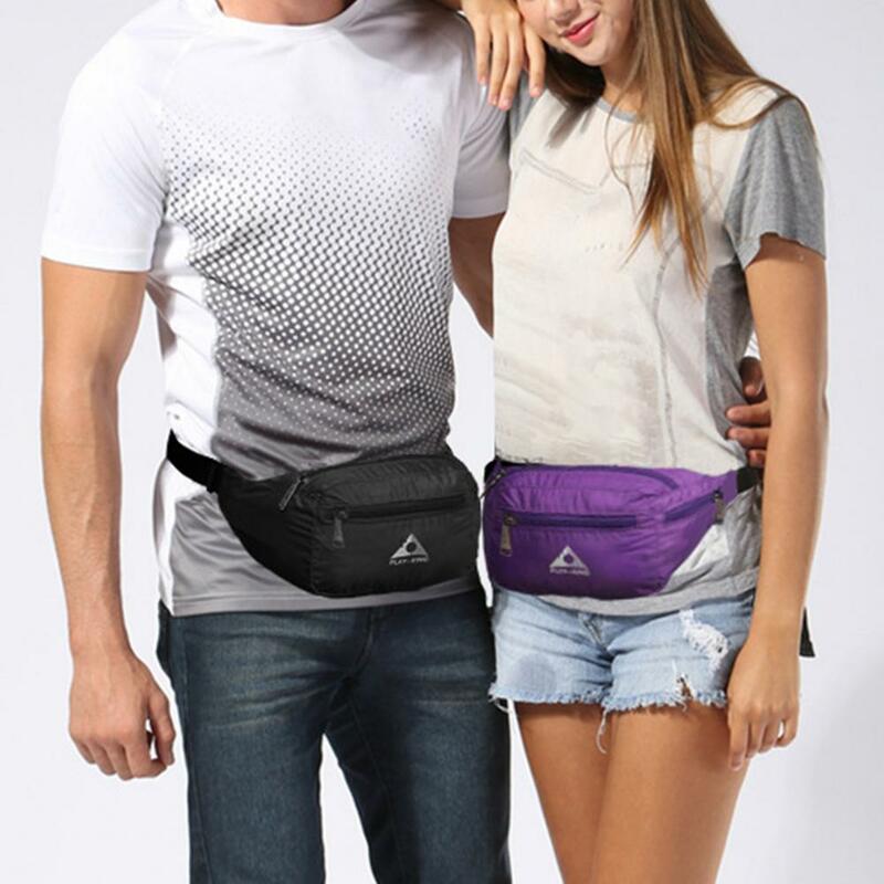Nylon  Universal Outdoor Activity Foldable Waist Pack Portable Foldable Waist Pack Large Capacity   for Picnic