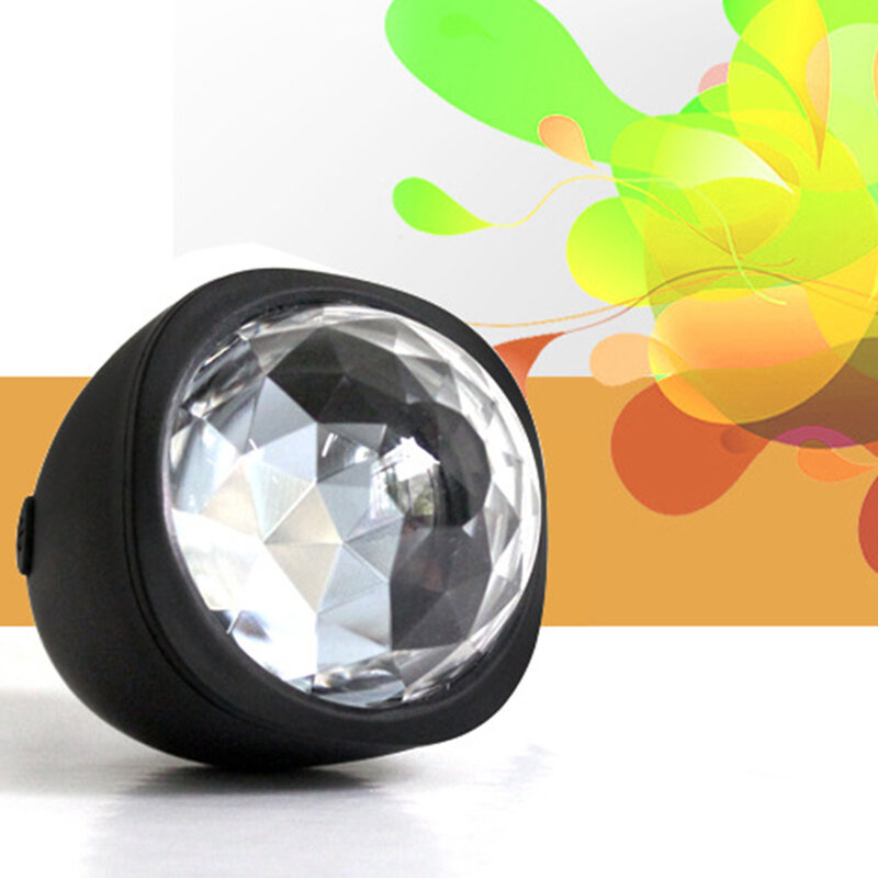 Minibar de cristal para fiesta KTV, lámpara de escenario activada por voz UV, luz de discoteca, ambiente alimentado por USB, interior del coche