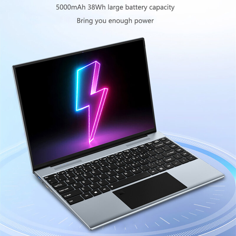 Kuu yobook pro laptops metal 13.5 polegada 3k ips impressão digital intel celeron n4120 8g ddr4 ram 256g ssd win10 wifi tipo-c notebook