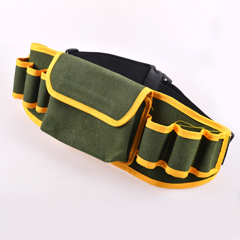 Multi-pockets Tool Bag Waist Pockets Electrician Tool Oganizer Carrying Pouch Tools Belt Waist Pocket Multi-Function Tool Bag
