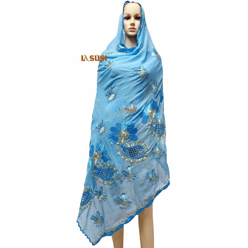 2022 Islamitische Hijab Afrikaanse Dubai Ramadan Chiffinl Hijab Pashmina Extreem Zacht Tulband Vrouwen Wraps Sjaal LS218
