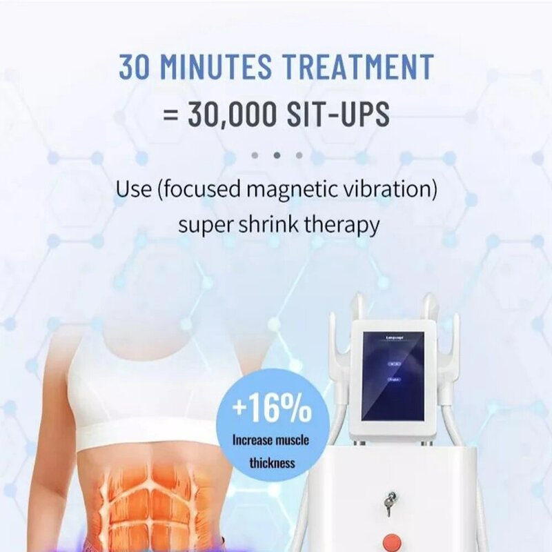 A máquina eletromagnética portátil do emagrecimento do corpo, DLS-magro, músculo estimular, remoção gorda, emagrecimento do corpo, constrói o músculo, salão