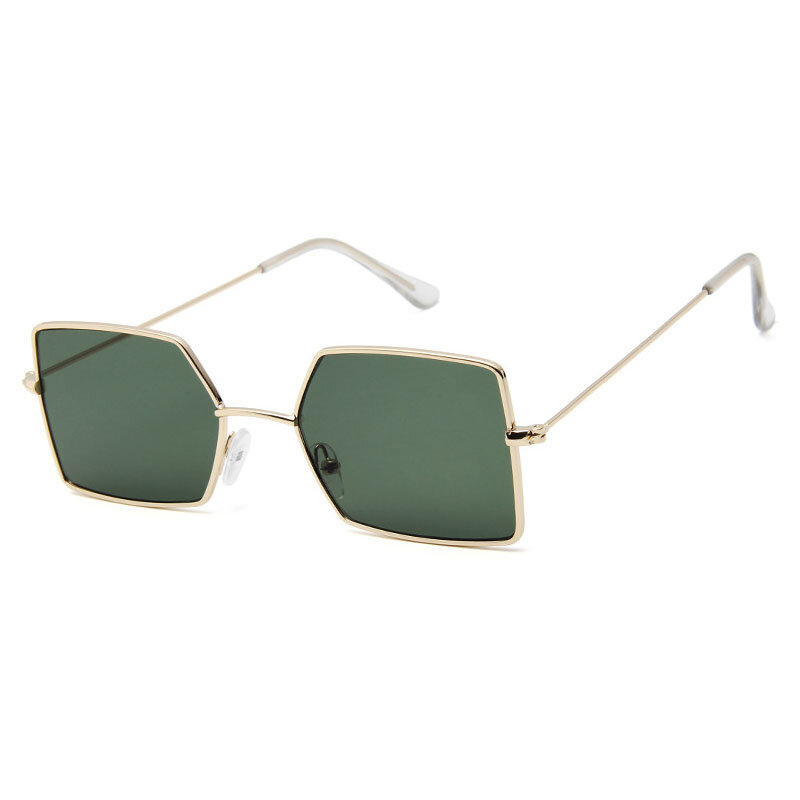 موضة ساحة النظارات الشمسية النساء الرجال المعادن ظلال Vintage العلامة التجارية مصمم نظارات شمسية UV400 نظارات للإناث Oculos دي سول
