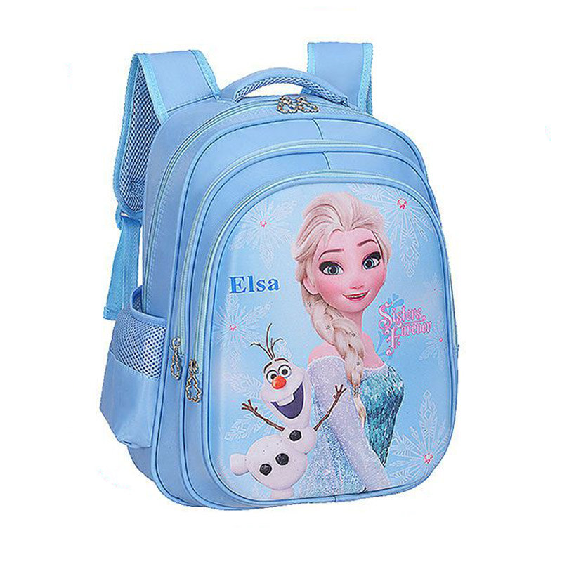 Disney dos desenhos animados elsa sophia schoolbag meninas crianças saco de escola para adolescente menina ortopédica princesa mochila infantil