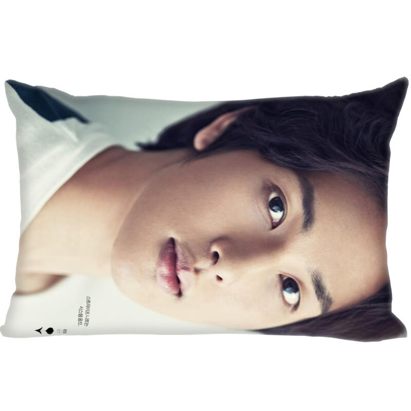 Cuscino Yim Si Wan attore copertura tiro federa cuscino rettangolo per divano/casa/arredamento auto cerniera federa personalizzata