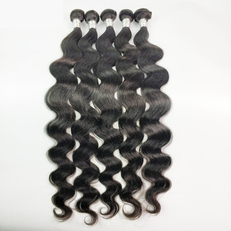 Queenlife 30 32 34 36 38 40 cal doczepy typu Body Wave brazylijski włosy wyplata wiązki 100% wiązki ludzkich włosów 1/3/4 sztuk Remy włosy