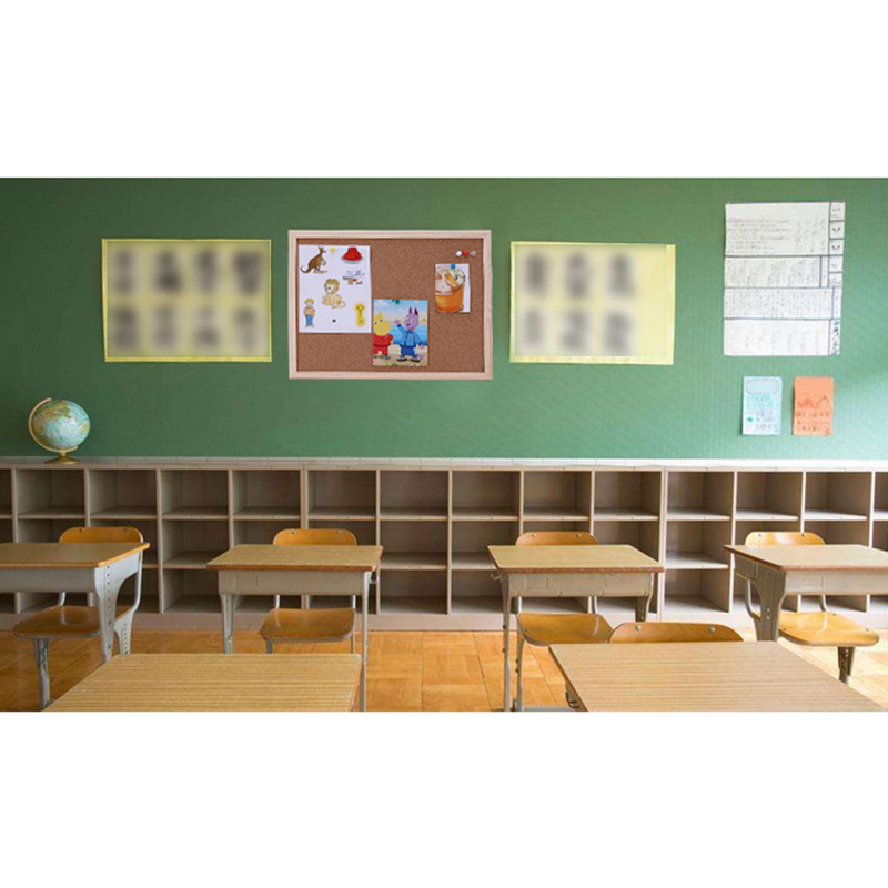 Escritório cortiça placa de madeira pendurado boletim placa material escolar escritório 30x40cm